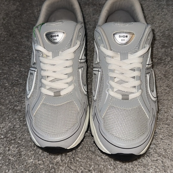 Christian Dior 2023 B-30 Cross Trainers in Silver Grey like new with box and COA - Picture 8 of 11